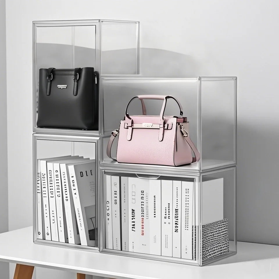Large Clear Acrylic Display Storage Box Organizer
