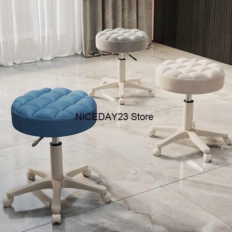 

Luxury Pulley Bar Chairs Modern Nordic Style Adjustable Beige Bar Stool High Quality Stainless Taburetes De Bar Home Furniture