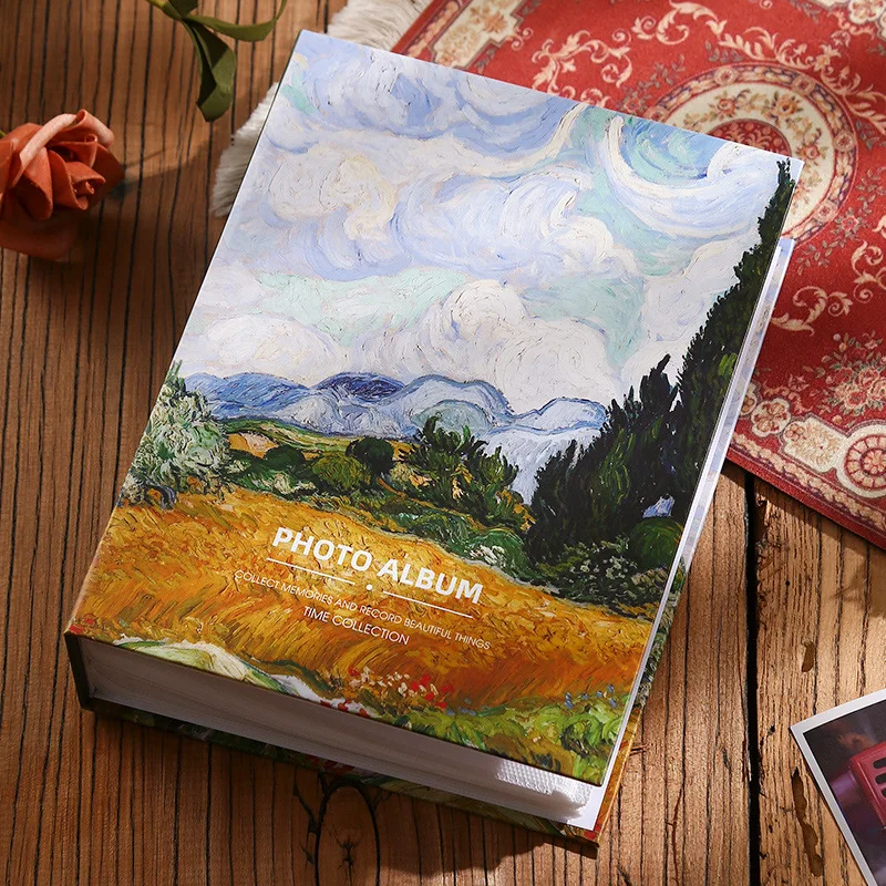 삽입 유화 대용량 가족 사진 앨범, 커플 기념 앨범, 200 사진,  성장 앨범, 7..