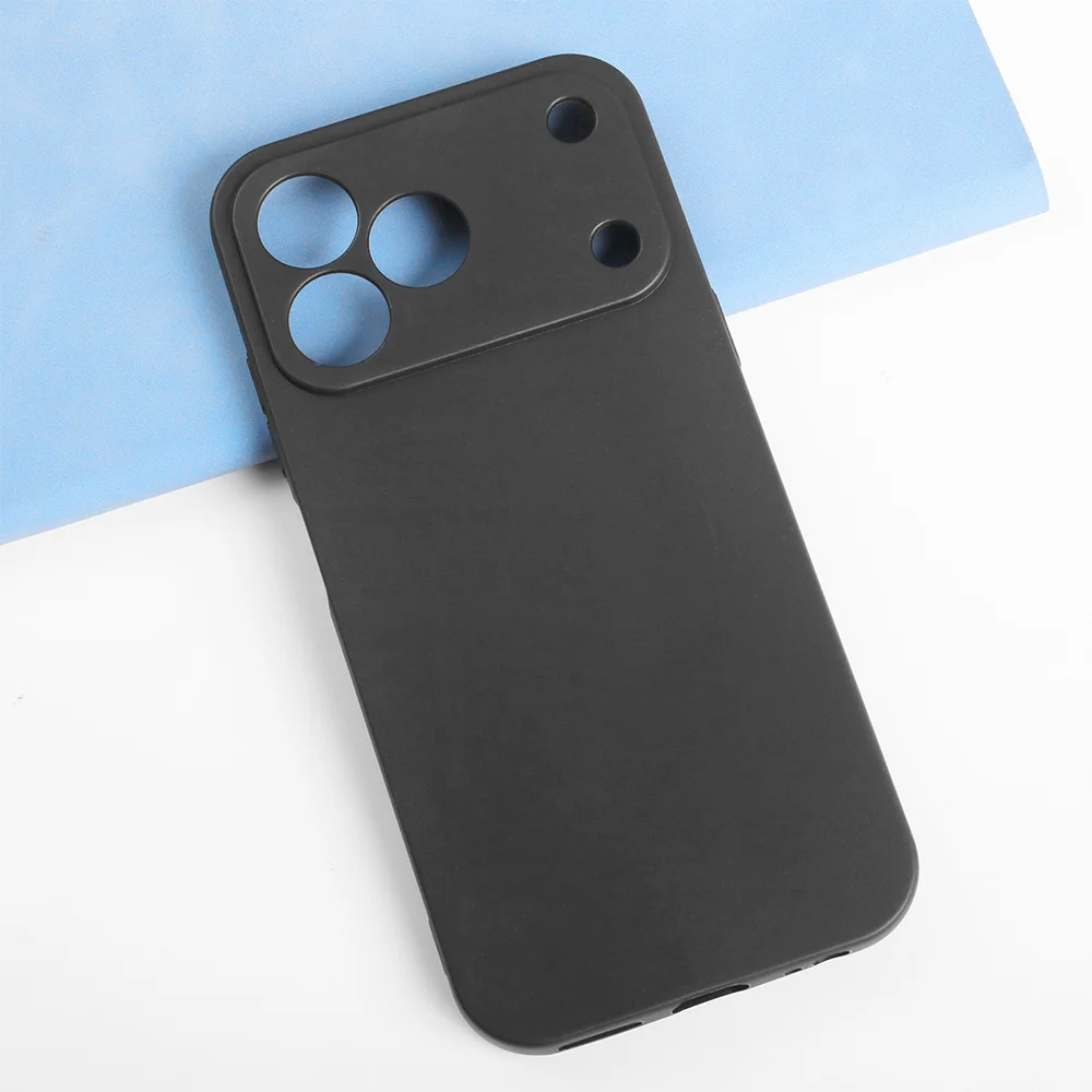 Black Matte Silicone Soft Protective Phone Case Cover