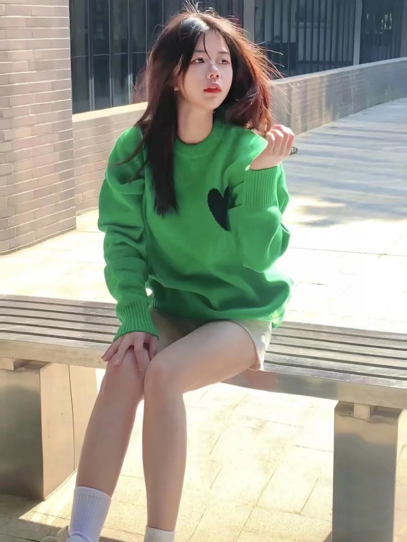 

New Collections Sweetheart Wool Knitted Oversize Sweater S M L