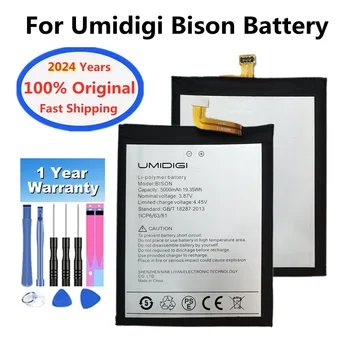 2024 Years 5000mAh UMI Original Battery For Umidigi Bison High Capacity Phone Replacement Batteries In Stock Fast Shipping