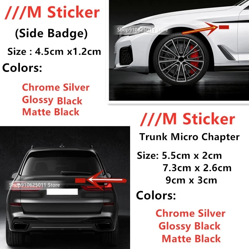 

2 шт., спортивные наклейки-эмблемы Для M3 M5 320 325 E36 E46 E90 E92 F10 F30