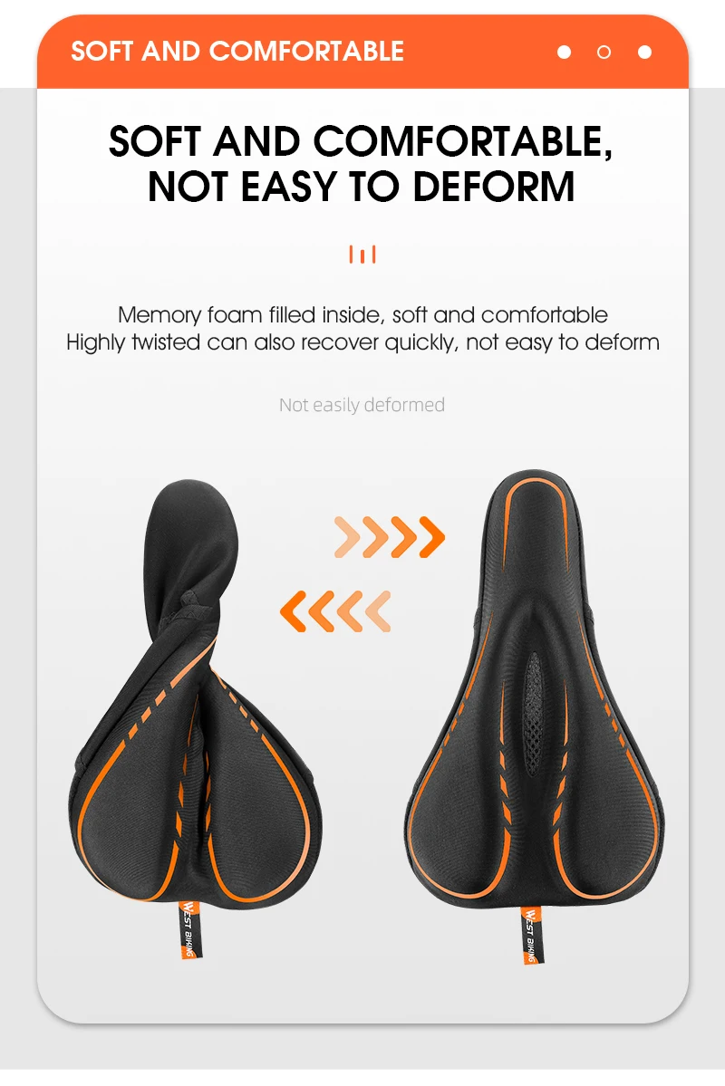 Силиконова калъфка за велосипедна седалка изображение 9