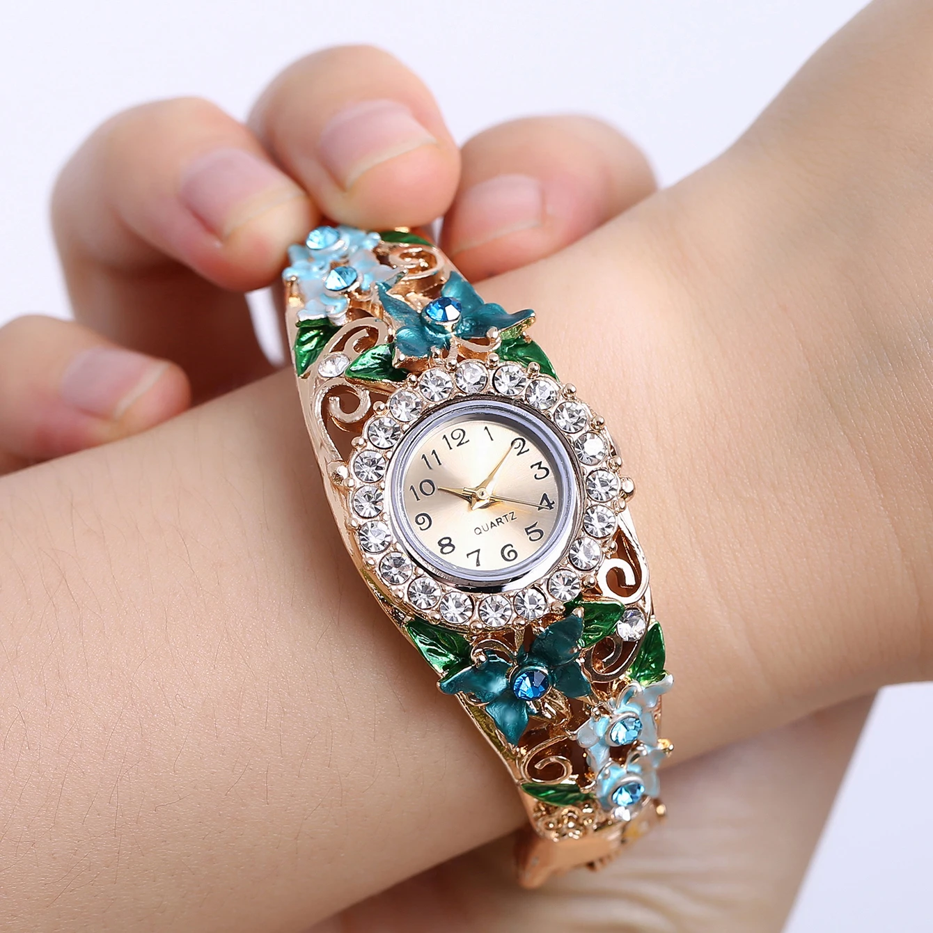 New Women's Water Diamond English Bracelet Watch Birthday Gifts Party Wear Women's Watches women watches
