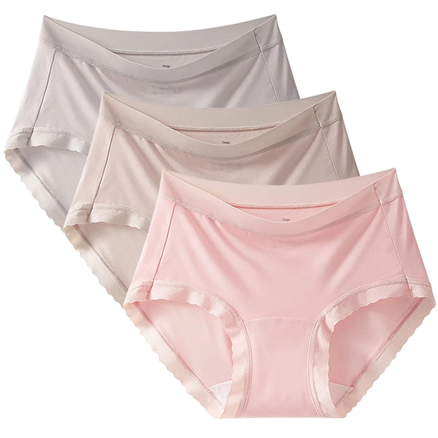 3 pièces/ensemble femmes grande taille Modal culottes dame confortable doux respirant élastique sous-vêtements femme Lingerie caleçon 1