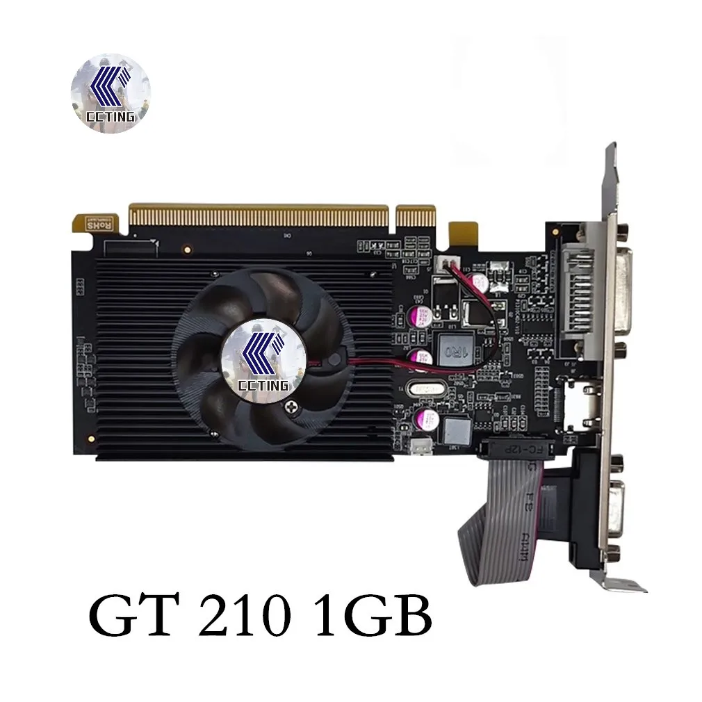 GT210 1G Video Card with DVI VGA HDMI-Compatibe Port Gaming Graphics Card  64Bit DDR3 Low Profile Graphics Card for PC Gaming - AliExpress
