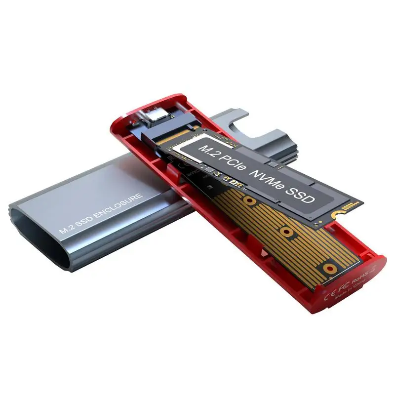 Nvme Ssd Enclosure Adapter Nvme 3.2 Gen 2 Adapter 10 Gbps Converter Reader Support M2 2230 2242 2260 2280