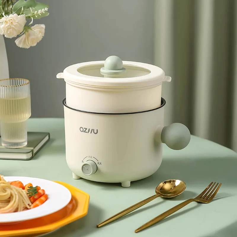 Portable Foldable Electric Pot Mini Baby Electric Rice Pot Multicooker Hotpot Stew Heating Pan Noodles Eggs Soup Porridge Steamer Rice Cookers