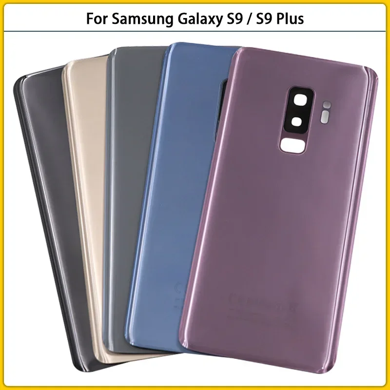 

New For Samsung Galaxy S9 G960 G960F S9 Plus G965F Battery Back Cover 3D Glass Panel Rear Door Housing Case Camera Lens Replace
