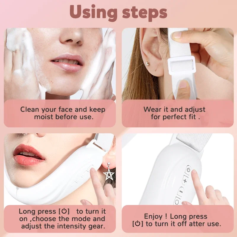 CMH V-Line Face Lift Portable Facial Massager Rechargeable Double Chin Reducer Beauty Facial Instrument for Slimmer Face