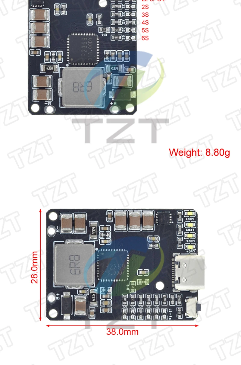 IP2369 45W 2S ~ 6S Lithium-Batterie Laden Entladen BMS 3S 4S 5S Li-Ion/LiFePO4 Batterie Ladegerät Für Power Banks Drone Ladung – Detail 2