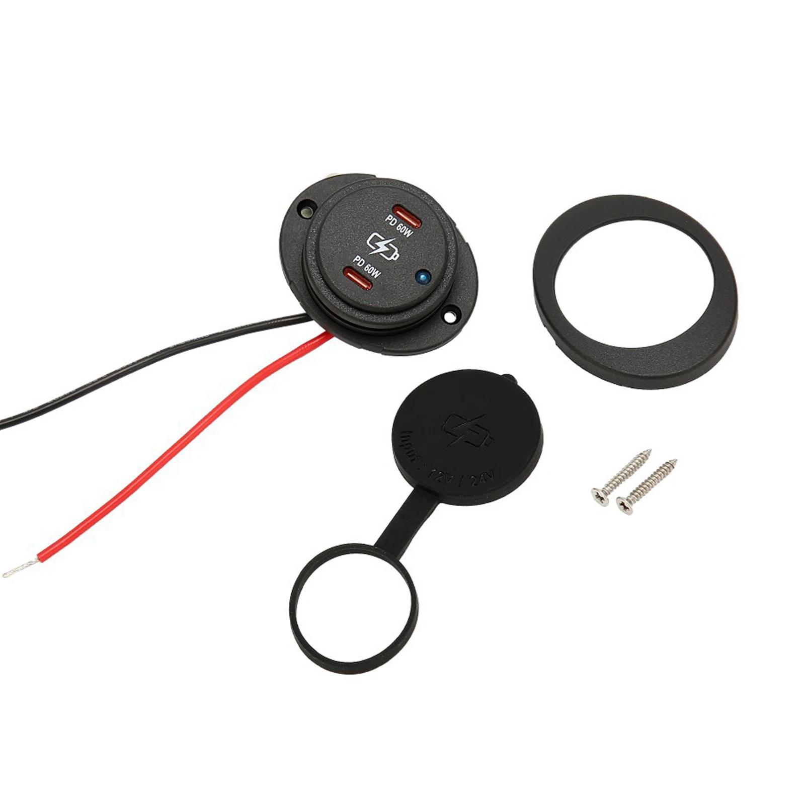 High-Power Dual USB Quick Charger with LED Indicator & Rocker Switch