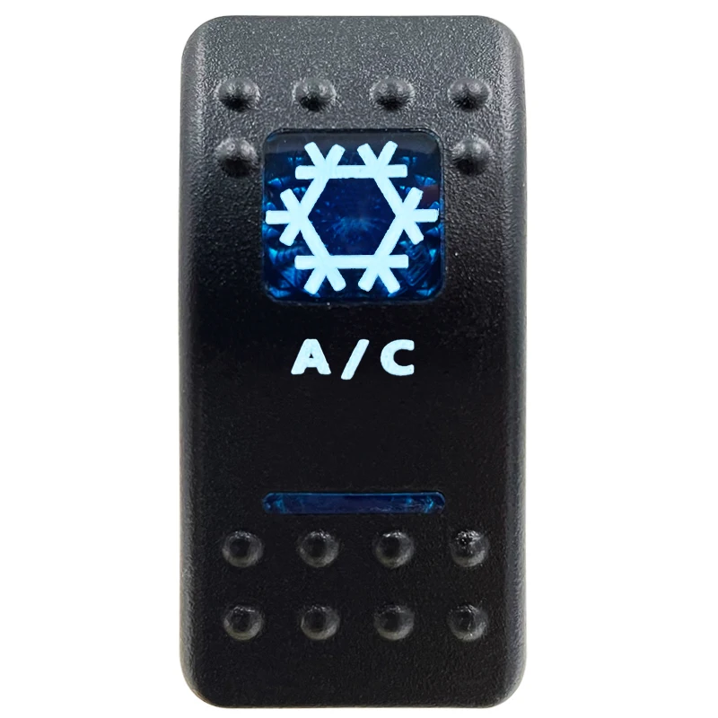 Blue LED Rocker Switch Button - Enhanced Interior Lights & Camper Accessories