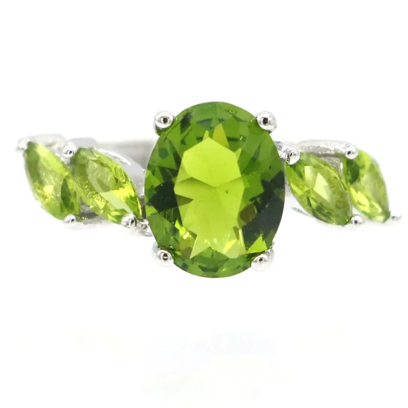 3.5g Customized 925 SOLID STERLING SILVER  Rings London Blue Tanzanite Swiss Blue Aquamarine Tourmaline Citrine Peridot CZ SZ 5-