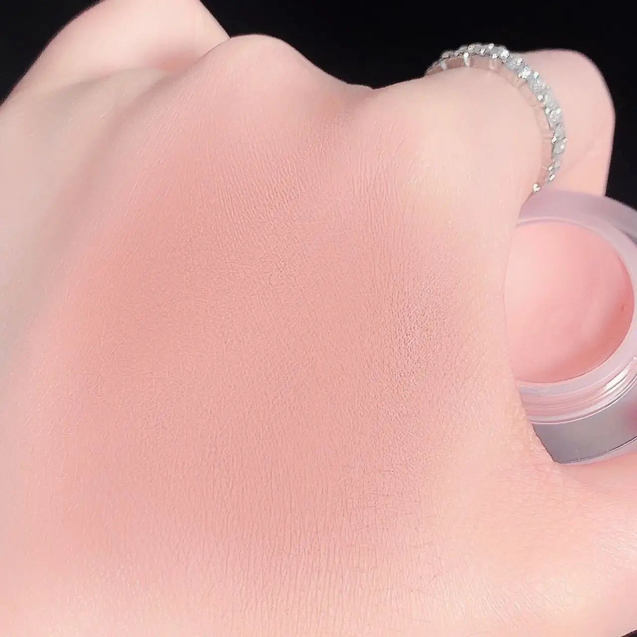 Peach Blush Paste Clay Nude Natural Matte Mousse Rouge Woman Monochrome Expanded Shrink Cheek Purple Eyeshadow