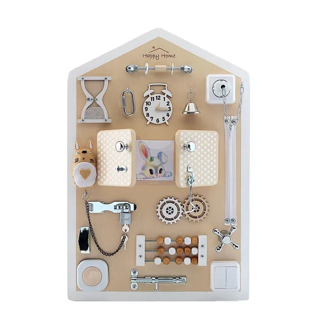 1/3PC Kid Busy Board Parts Montessori DIY Accessoires Baby Early Educational Learning Skill Sensory Activity Board Cognition Toy 4
