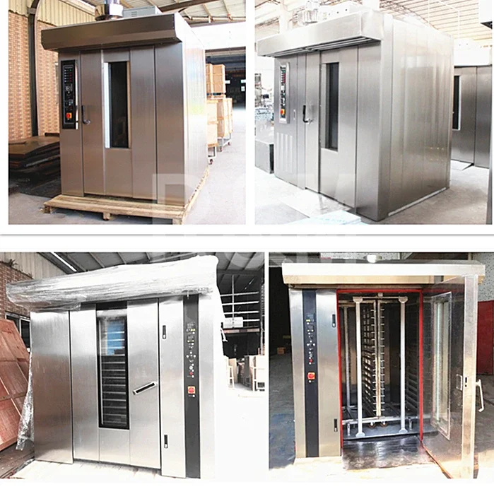 High Quality Electric Rotary Rotary Bakery Industrial Oven For Baking Cupcakes Cheese Cup Cake Sausages Restaurant 4