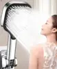 New 12CM Big Panel High Pressure Shower Head Turbo Replete for Shower 3 Molds Knobs Saving Shower Head Bathroom Accessories 1