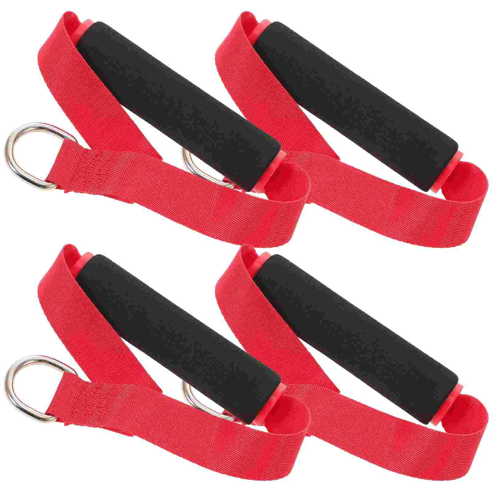 

4 Pcs Handle Strap Cable Machine Sports Pull Elasticity DIY Fitness Equipment Accessories Exercise Grip