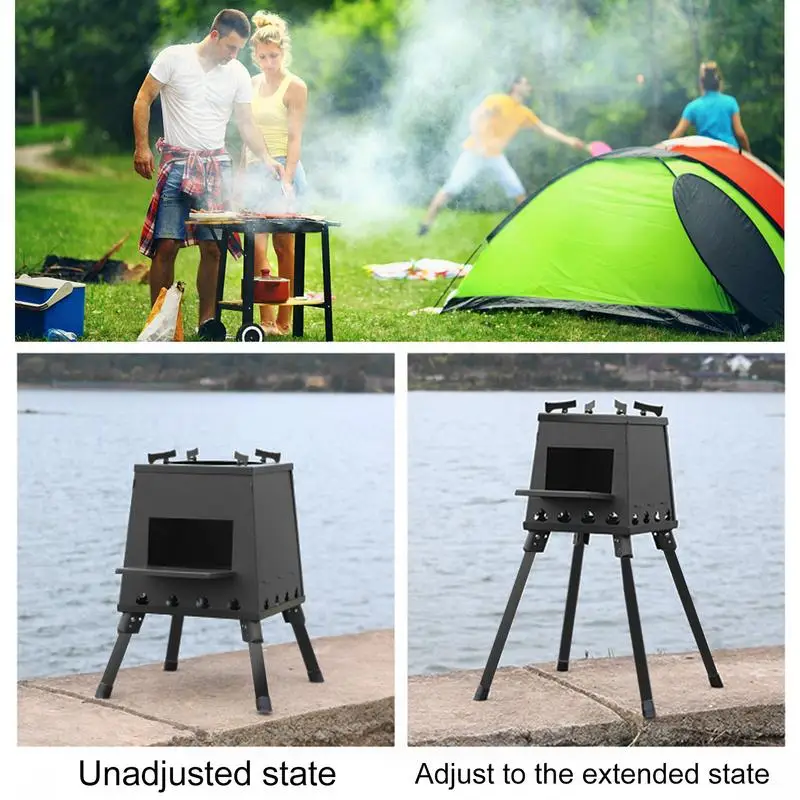 Camping Stove Portable Foldable Wood Burning Stove for Shelter - AliExpress