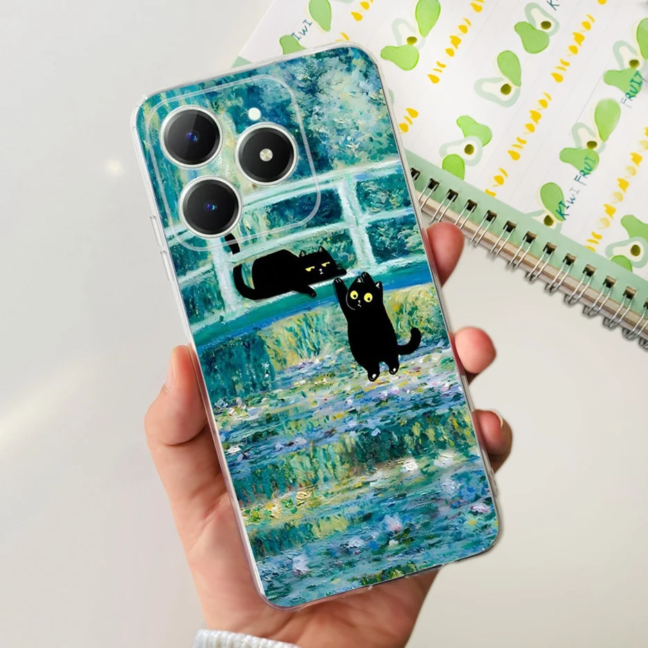 Cute Panda Cartoon Painted Soft Slim Phone Case, Bumper Cover