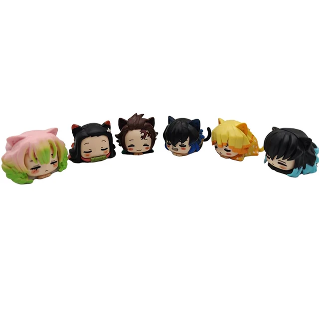 12CM Anime Figure Demon Slayer Kamado Nezuko Kamado Tanjirou Agatsuma Zenitsu  Onigiri Sitting Model Cute Toy PVC Children's Gift - AliExpress