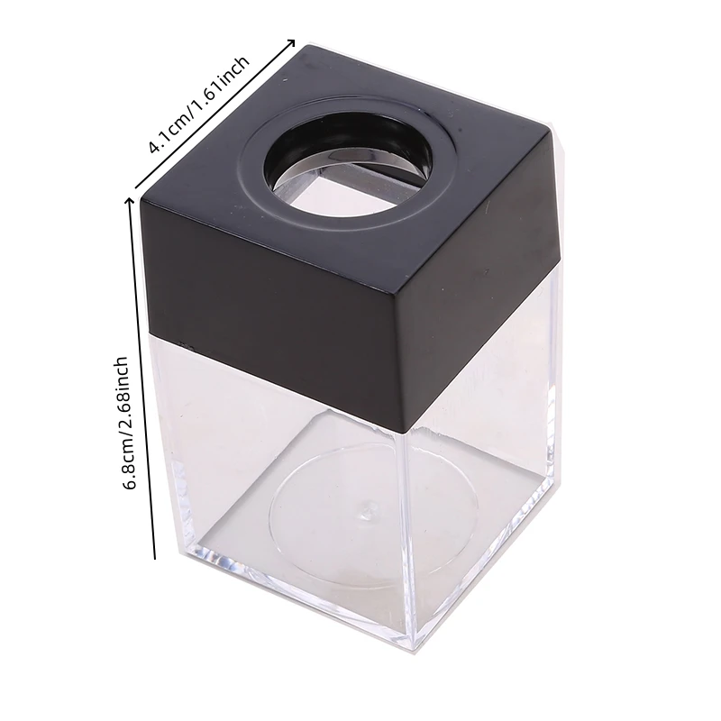 Acrylic Storage Box Paper Clip Durable Clear Magnetic Paper Clip Dispenser Metal Pin Organizer