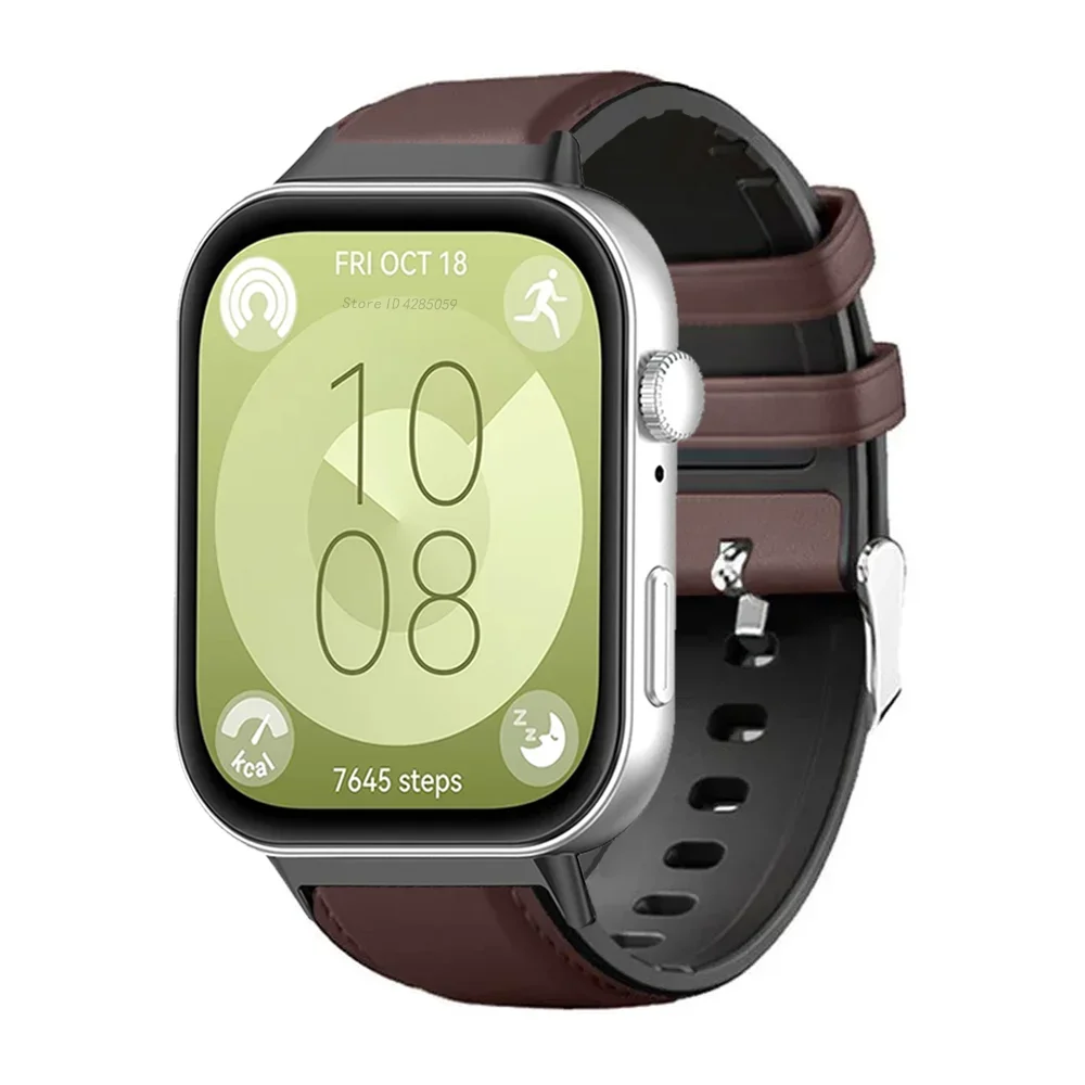 Premium Genuine Leather Smartwatch Strap - Elegant Replacement Band