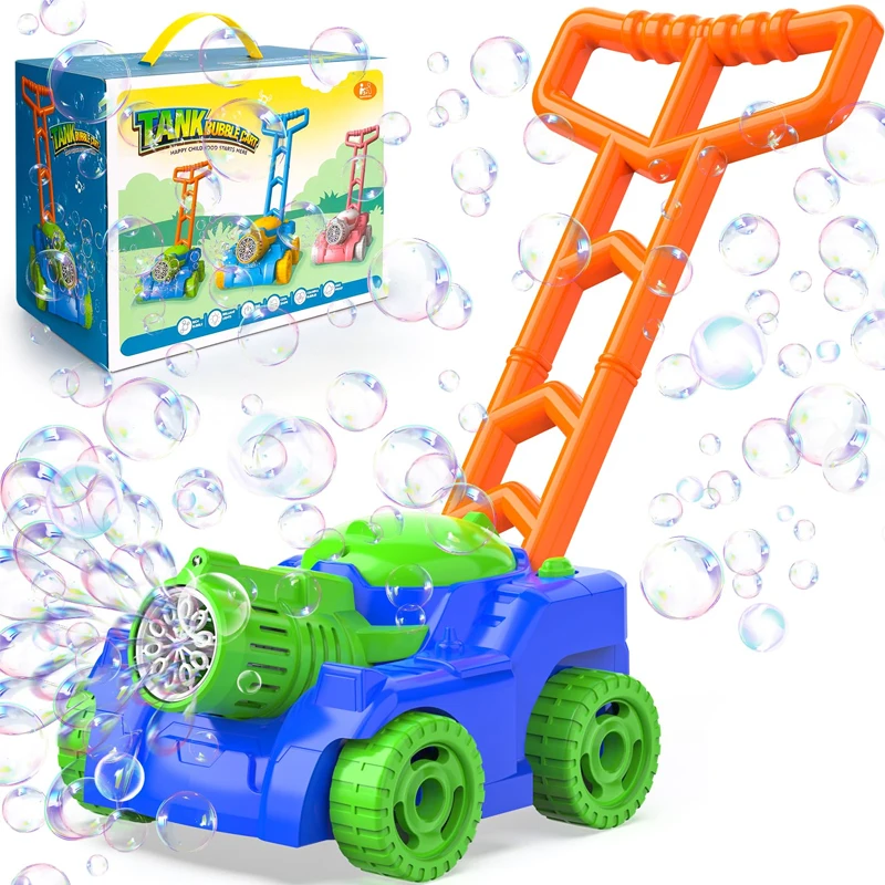 Kids Toys Tank Trolley Bubble Gun Machine Automatically Electric Soap Bubbles Outdoor Games Children Toys for Girls Gift 6