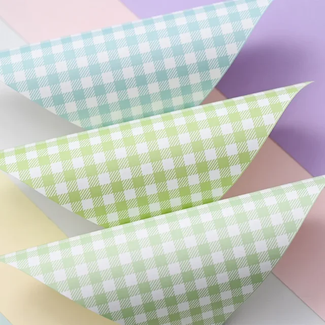 12 pc 6" x 6" Swiss Dot or Grid Scrapbook Paper 5