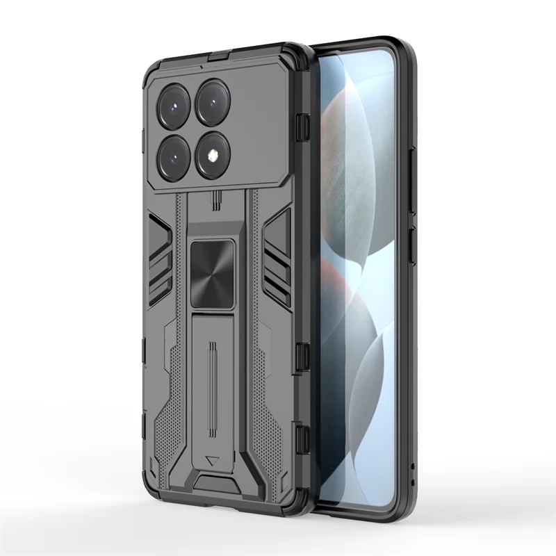 Shockproof Camera Lens Armor Phone Case with Magnetic Holder - Enhanced Protection