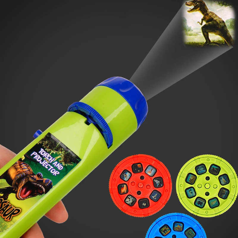 Luminous Projection Flashlight Flashlight Projector Toy Kid's Projector 24 Patterns Mini Luminous Projection Lamp