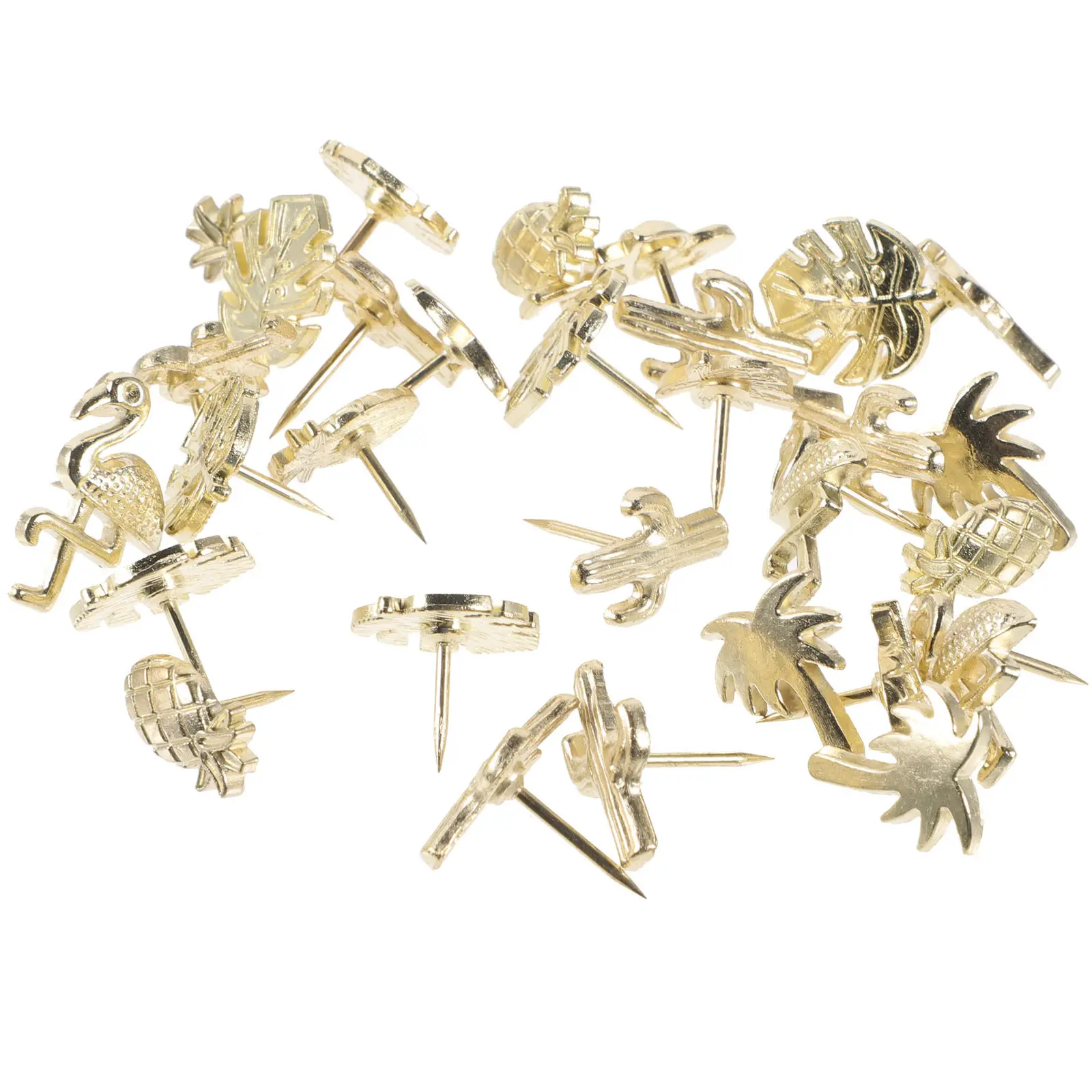 30Pcs 선인장 모양 핀 금속 푸시핀 섬세한 디자인 다기능 일상 사용 사무실 코르크 게시판 지도 용품