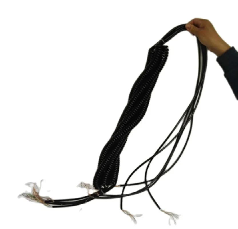 CNC Handwheel 12 15 16 17 18 19 21 Cores Spring Spiral Cable Coiled Cable for CNC Handheld Encoder Manual Pulse Generator MPG