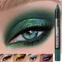 Smoky Dark Green Eyeshadow Pencil Stick Waterproof Pearlescent 12 Colors Metallic Glitter Eye Shadow Highlighter Pen Makeup Tool 1