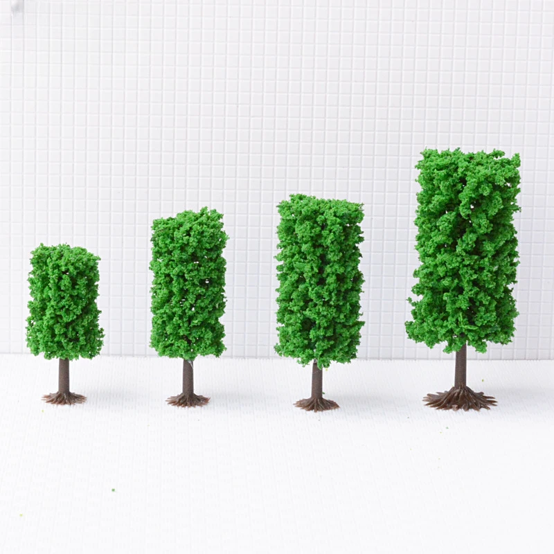 

10Pcs Sand Model Tree Garden Micro Landscape Trees Mini Handmade Landscape Tree Cylindrical Tree Ring Art Modeling