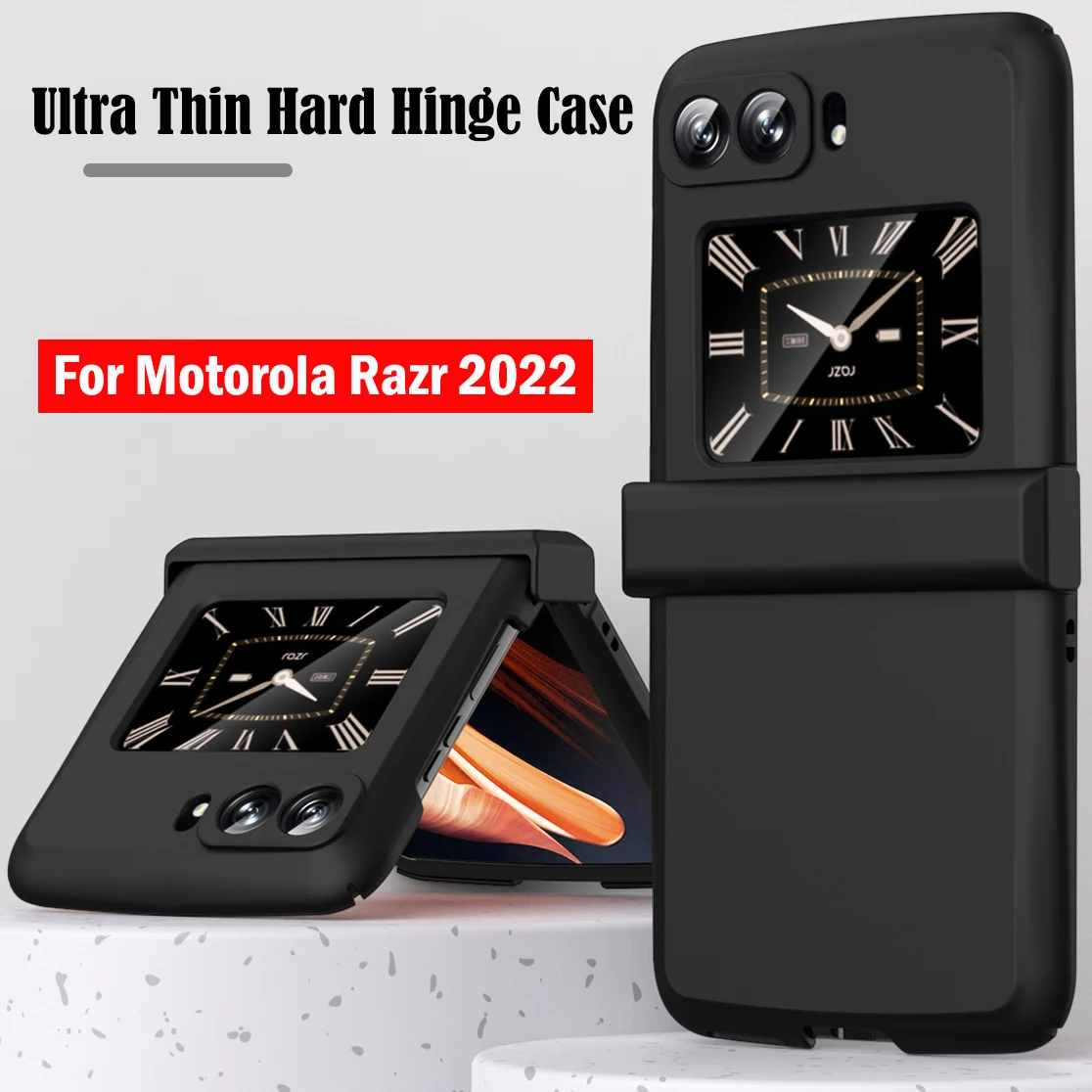 

For Motorola Moto Razr 2022 5G Case Hinge Protective for Moto Razr Flip Folding Ultra Thin Hard Plastic Cover for MotoRazr