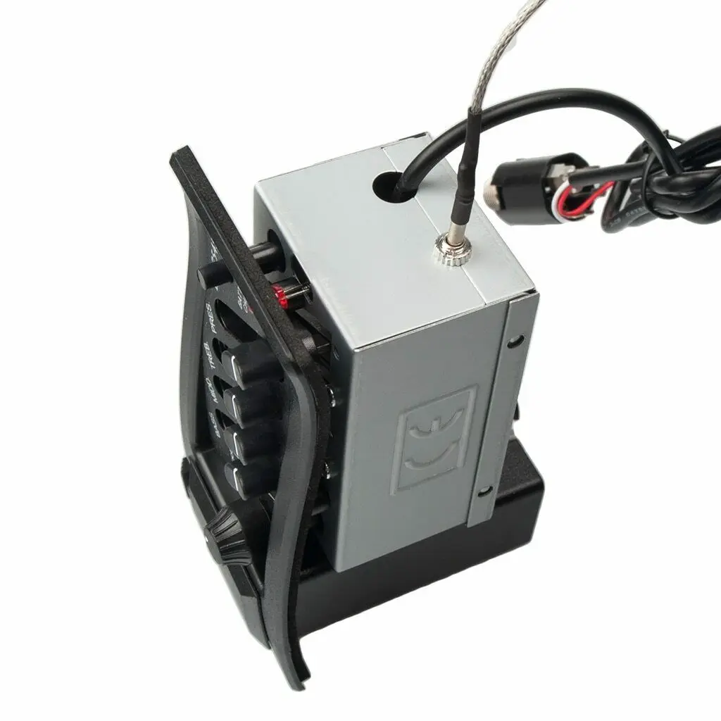 4 Band Acoutic Guitar Preamp Amplifier EQ Piezo Pickup Pre-Amp Unit Acoustic Guitar EQ-7545R Pickup 6.5MM Output