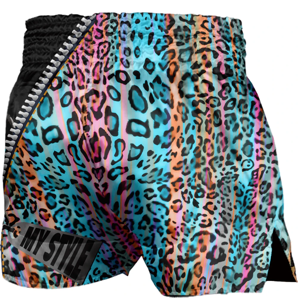 Men Muay Thai Boxing Shorts Leopard Viper Panda MMA BJJ Trunks 6