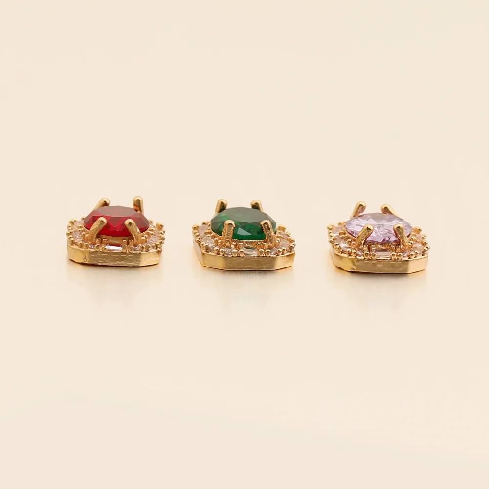 Cordial Design 11*15MM 30Pcs CZ Charms/Rectangle Shape/Hand Made/Rhinestone Pendant/Jewelry Findings & Components/DIY Making - cordial