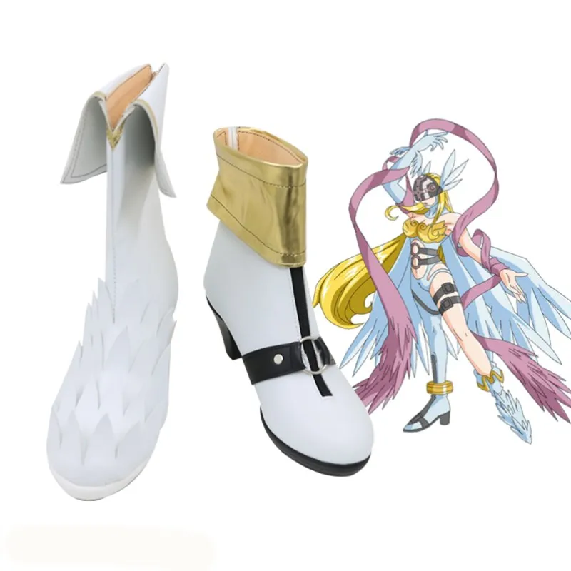 

Digimonster Angewomon Cosplay Shoes Handmade Comic Costume Boots