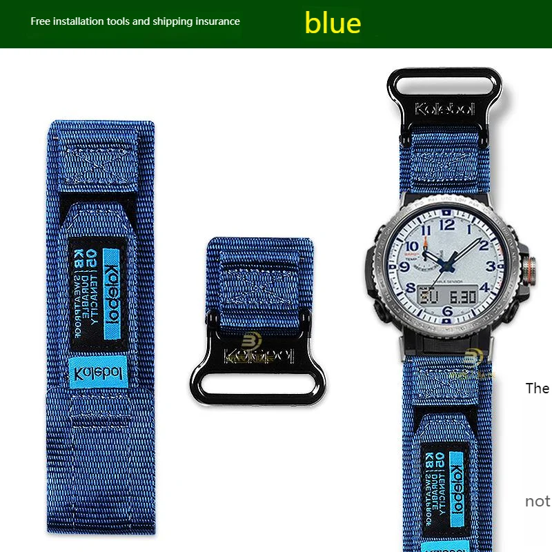 Casio Sports Waterproof Nylon Canvas Climbing Watch Strap, 23mm Men's Edition
