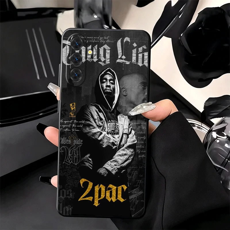 Soft Phone Case with Rapper Tupac Design