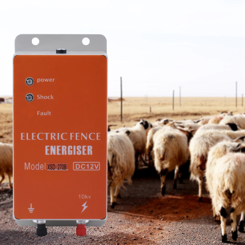 

Electric Fence For Animals Energizer Charger High Voltage Pulse Controller Poultry Farm Electric Fencing Insulators Shepherd