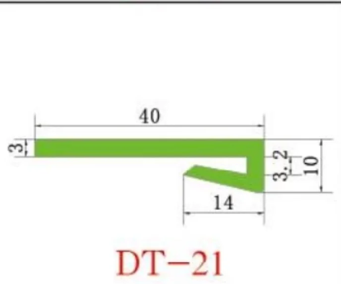 

150meters Polymer Plastic Chain Plate Conveyor Accessories Cushion Strip