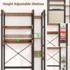 Over The Toilet Storage with 2 Drawers - 7 Tier Bathroom Organizer with Adjustable Shelf, Freestanding Space Saver Storage Rack 6