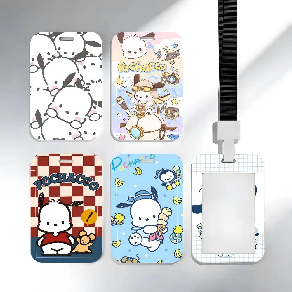 Charming P-Pochacco Dog Lanyard ID Card Holder Neckband - Accessory Gift