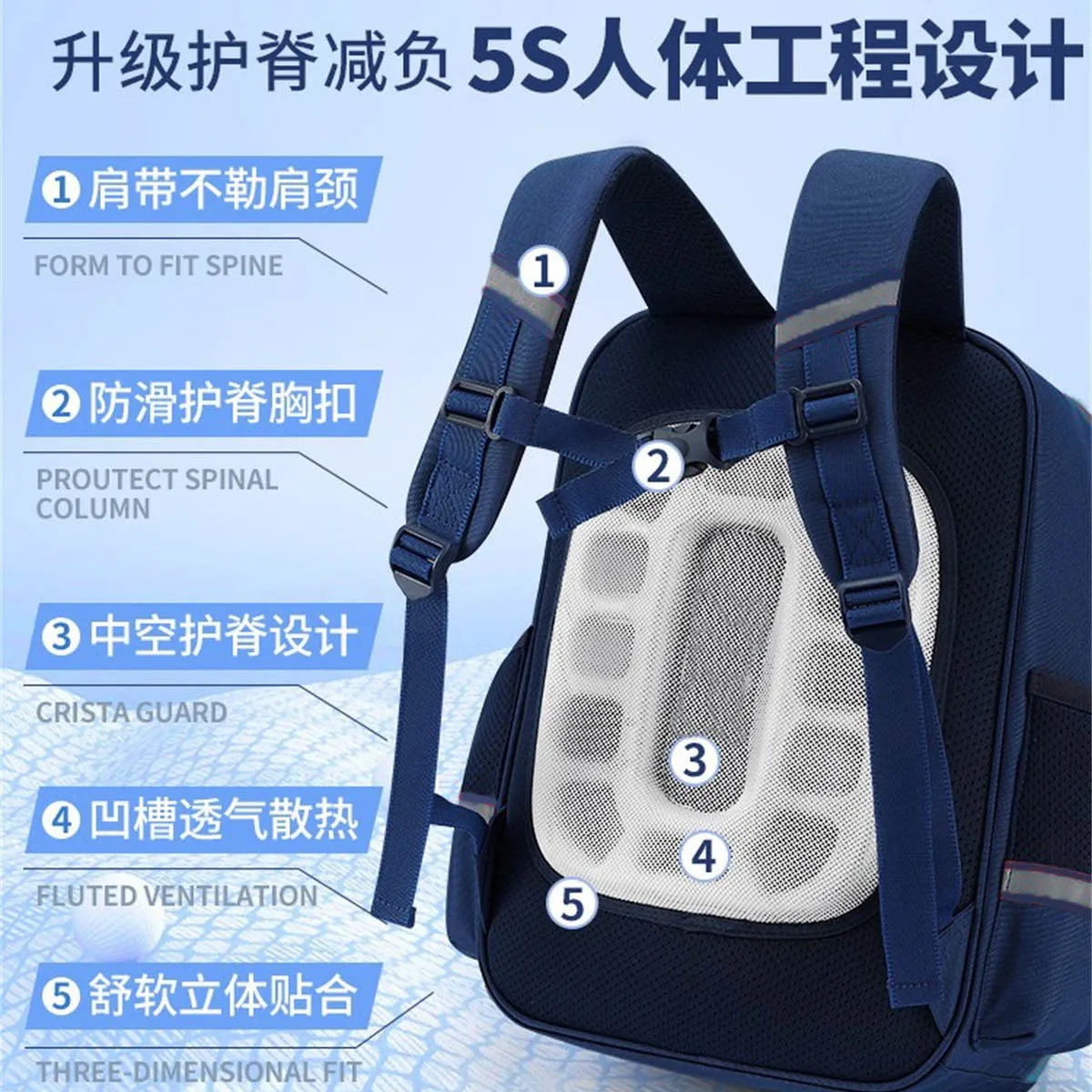 2023 Disney Tsum School Bags For Boys Grade 1-4 Primary Student Shoulder Orthopedic Backpack Large Capacity Water Proof Mochila