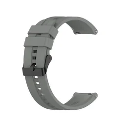 Silicone Replacement Wristband Bracelet Strap for 20mm Width (Gray)